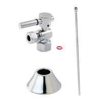 Thumbnail for Kingston Brass CC43101DLTKB30 Modern Plumbing Toilet Trim Kit, Polished Chrome - BNGBath