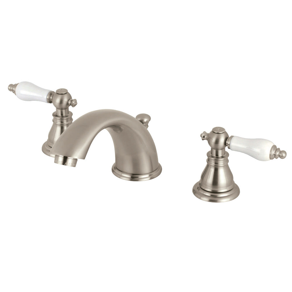 Kingston Brass KB968APL Widespread Bathroom Faucet, Brushed Nickel - BNGBath
