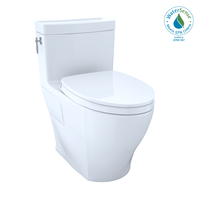 Thumbnail for TOTO Aimes WASHLET+ One-Piece Elongated 1.28 GPF Universal Height Skirted Toilet with CEFIONTECT,  - MS626124CEFG#12 - BNGBath