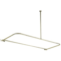 Thumbnail for Kingston Brass CC3138 D-Type Shower Rod, Brushed Nickel - BNGBath