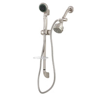 Thumbnail for Kingston Brass KSK2528SG8 Shower System with Slide Bar and Hand Shower, Brushed Nickel - BNGBath