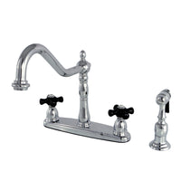 Thumbnail for Kingston Brass KB1751PKXBS Duchess Centerset Kitchen Faucet, Polished Chrome - BNGBath