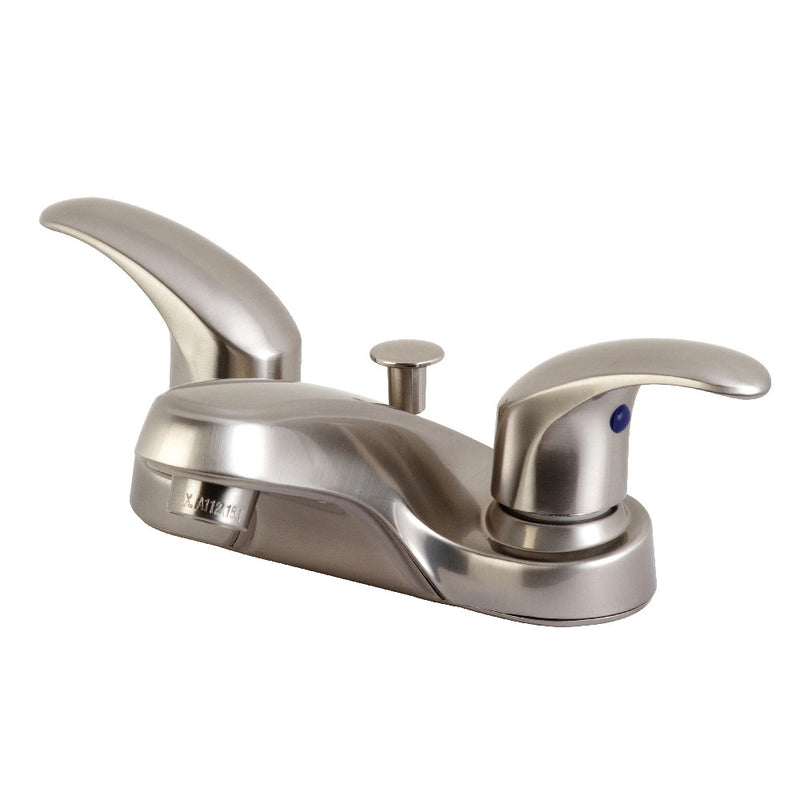 Kingston Brass KB6258LL 4 in. Centerset Bathroom Faucet, Brushed Nickel - BNGBath