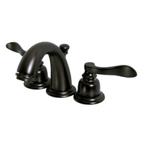 Thumbnail for Kingston Brass KB8915NFL NuWave French Widespread Bathroom Faucet, Oil Rubbed Bronze - BNGBath