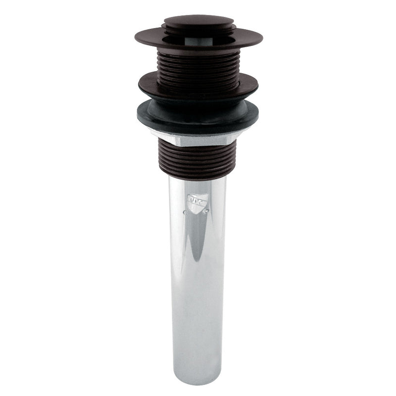 Kingston Brass EV8005 Push Pop-Up Drain without Overflow Hole, 22 Gauge, Oil Rubbed Bronze - BNGBath