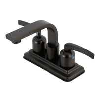 Thumbnail for Kingston Brass KB8465EFL Centurion 4-Inch Centerset Bathroom Faucet, Oil Rubbed Bronze - BNGBath