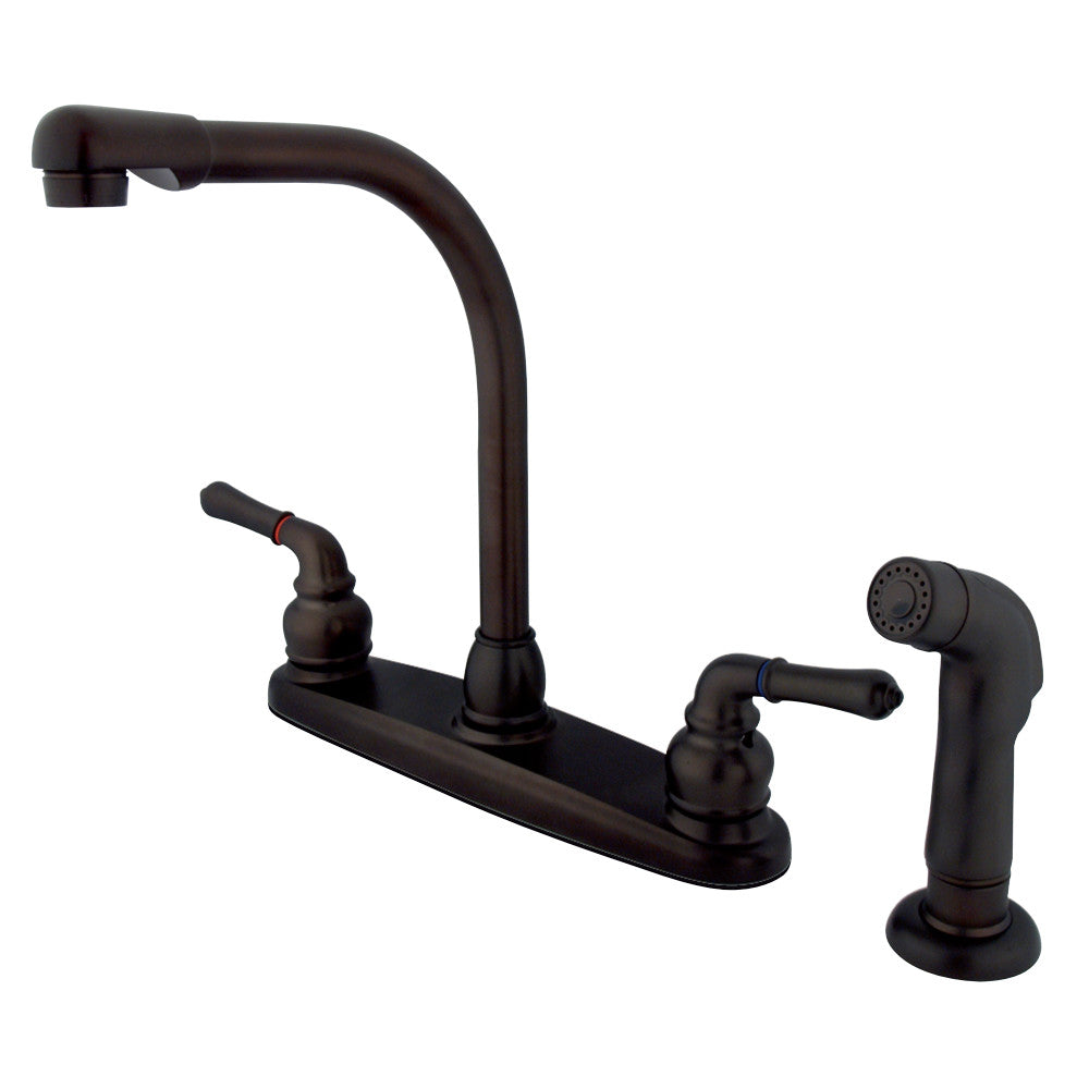 Kingston Brass KB755SP Magellan Centerset Kitchen Faucet, Oil Rubbed Bronze - BNGBath