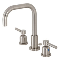 Thumbnail for Kingston Brass FSC8938DL Concord Widespread Bathroom Faucet with Brass Pop-Up, Brushed Nickel - BNGBath