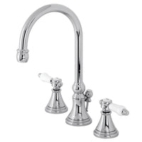 Thumbnail for Kingston Brass KS2981BPL Bel Air Widespread Bathroom Faucet with Brass Pop-Up, Polished Chrome - BNGBath