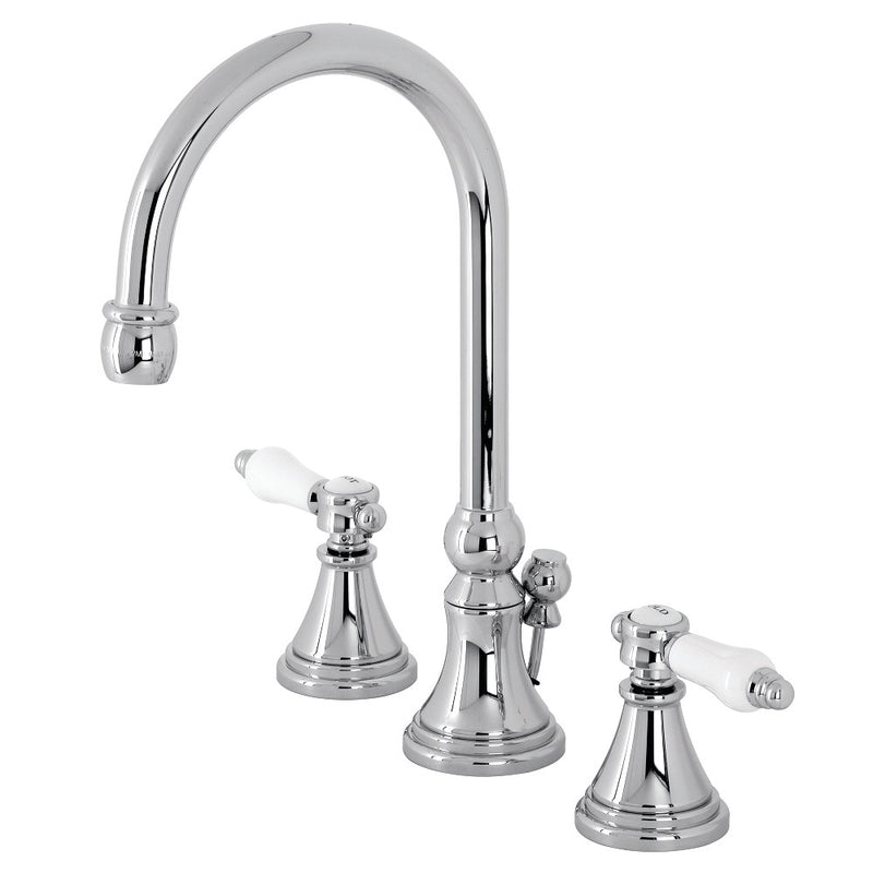 Kingston Brass KS2981BPL Bel Air Widespread Bathroom Faucet with Brass Pop-Up, Polished Chrome - BNGBath