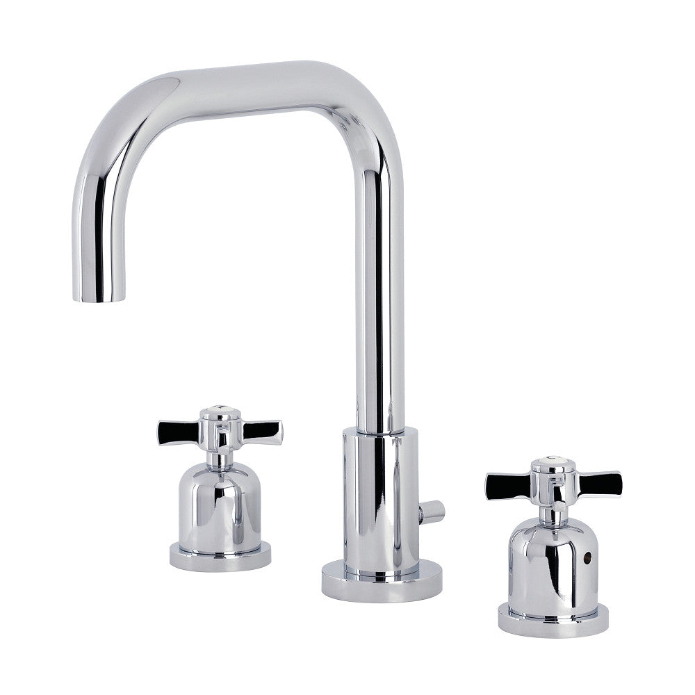 Kingston Brass FSC8931ZX Millennium Widespread Bathroom Faucet with Brass Pop-Up, Polished Chrome - BNGBath