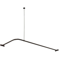 Thumbnail for Kingston Brass CC3145 Corner Shower Rod, Oil Rubbed Bronze - BNGBath