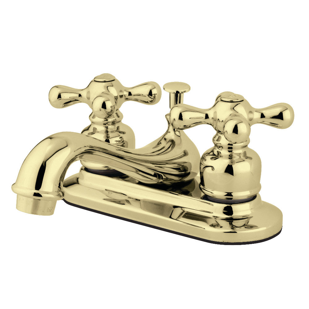 Kingston Brass KB602AX Restoration 4 in. Centerset Bathroom Faucet, Polished Brass - BNGBath