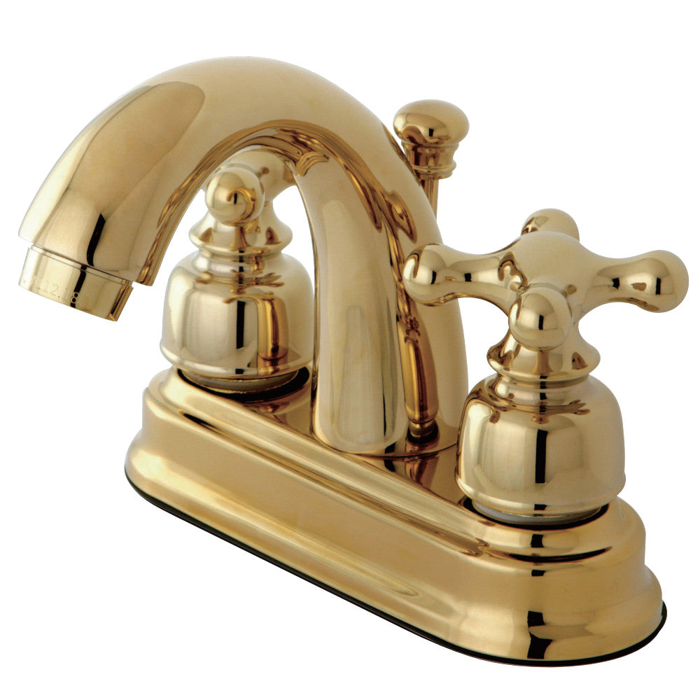 Kingston Brass KB5612AX 4 in. Centerset Bathroom Faucet, Polished Brass - BNGBath