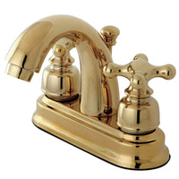 Thumbnail for Kingston Brass KB5612AX 4 in. Centerset Bathroom Faucet, Polished Brass - BNGBath