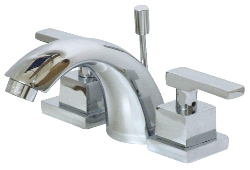 Kingston Brass KS2951QLL Mini-Widespread Bathroom Faucet, Polished Chrome - BNGBath
