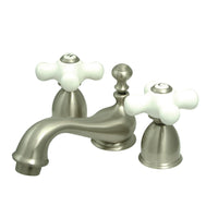 Thumbnail for Kingston Brass KS3958PX Mini-Widespread Bathroom Faucet, Brushed Nickel - BNGBath