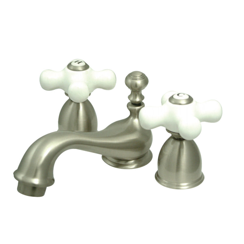 Kingston Brass KS3958PX Mini-Widespread Bathroom Faucet, Brushed Nickel - BNGBath