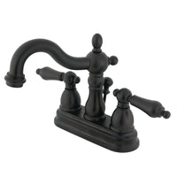 Thumbnail for Kingston Brass KS1605AL 4 in. Centerset Bathroom Faucet, Oil Rubbed Bronze - BNGBath