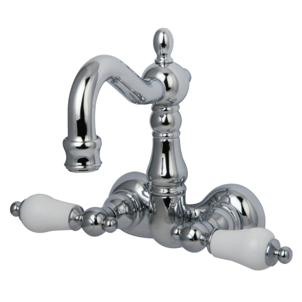 Kingston Brass CC1076T1 Vintage 3-3/8-Inch Wall Mount Tub Faucet, Polished Chrome - BNGBath