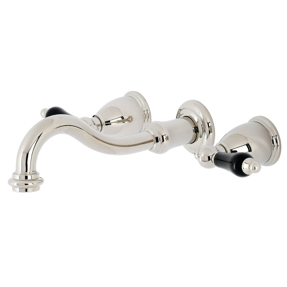 Kingston Brass KS3126PKL Duchess Two-Handle Wall Mount Bathroom Faucet, Polished Nickel - BNGBath