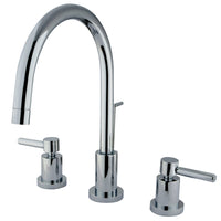 Thumbnail for Kingston Brass KS8921DL 8 in. Widespread Bathroom Faucet, Polished Chrome - BNGBath