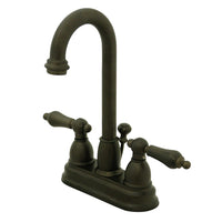 Thumbnail for Kingston Brass KB3615AL 4 in. Centerset Bathroom Faucet, Oil Rubbed Bronze - BNGBath