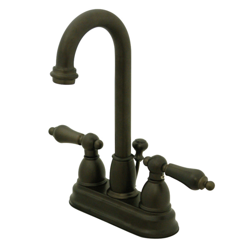 Kingston Brass KB3615AL 4 in. Centerset Bathroom Faucet, Oil Rubbed Bronze - BNGBath