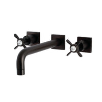 Thumbnail for Kingston Brass KS6025BEX Essex Wall Mount Tub Faucet, Oil Rubbed Bronze - BNGBath