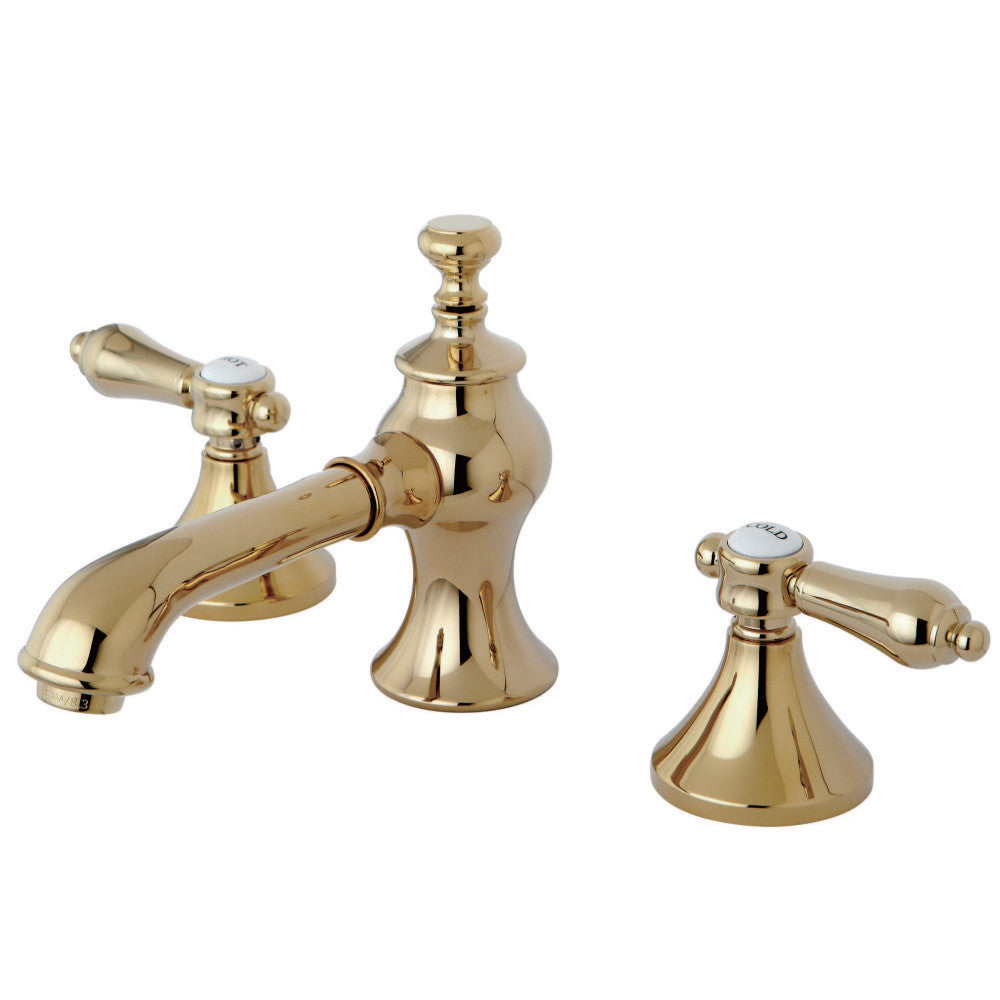 Kingston Brass KC7062BAL 8 in. Widespread Bathroom Faucet, Polished Brass - BNGBath