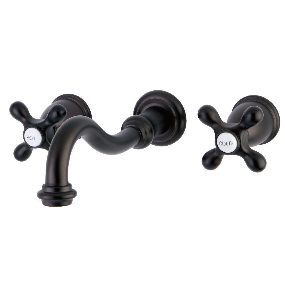 Kingston Brass KS3025AX Restoration Two-Handle Wall Mount Tub Faucet, Oil Rubbed Bronze - BNGBath