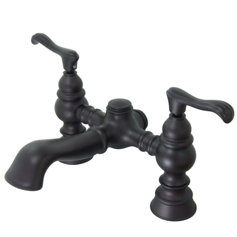 Kingston Brass CC1138T5 Vintage 7-Inch Deck Mount Tub Faucet, Oil Rubbed Bronze - BNGBath