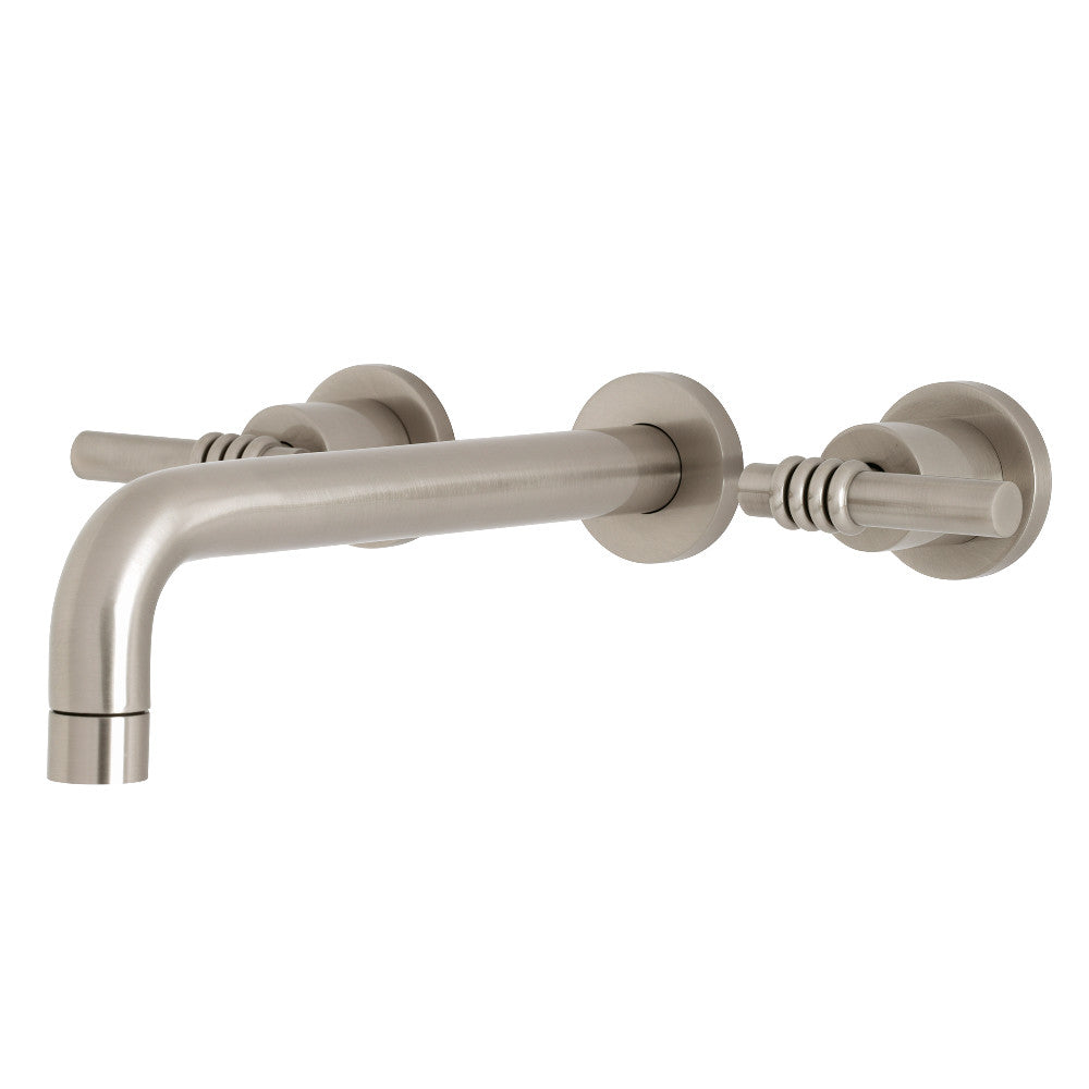 Kingston Brass KS8028ML Milano Two-Handle Wall Mount Tub Faucet, Brushed Nickel - BNGBath