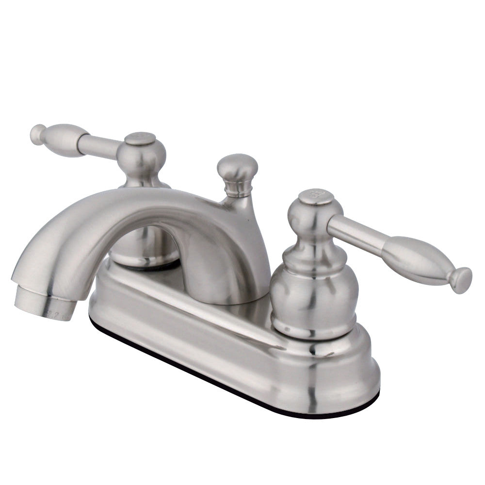 Kingston Brass GKB2608KL 4 in. Centerset Bathroom Faucet, Brushed Nickel - BNGBath