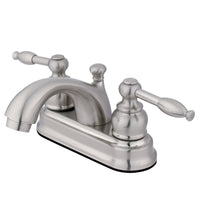 Thumbnail for Kingston Brass GKB2608KL 4 in. Centerset Bathroom Faucet, Brushed Nickel - BNGBath