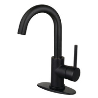 Thumbnail for Fauceture LS8430DL Concord Single-Handle Bathroom Faucet with Push Pop-Up, Matte Black - BNGBath