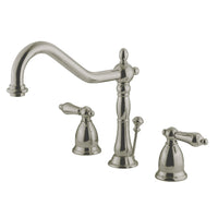 Thumbnail for Kingston Brass GKS1998AL Widespread Bathroom Faucet, Brushed Nickel - BNGBath