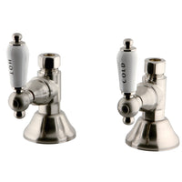 Thumbnail for Kingston Brass CCK44158PL Straight Stop Shut Off Valve, Brushed Nickel - BNGBath
