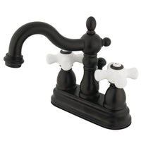 Thumbnail for Kingston Brass KB1605PX Heritage 4 in. Centerset Bathroom Faucet, Oil Rubbed Bronze - BNGBath