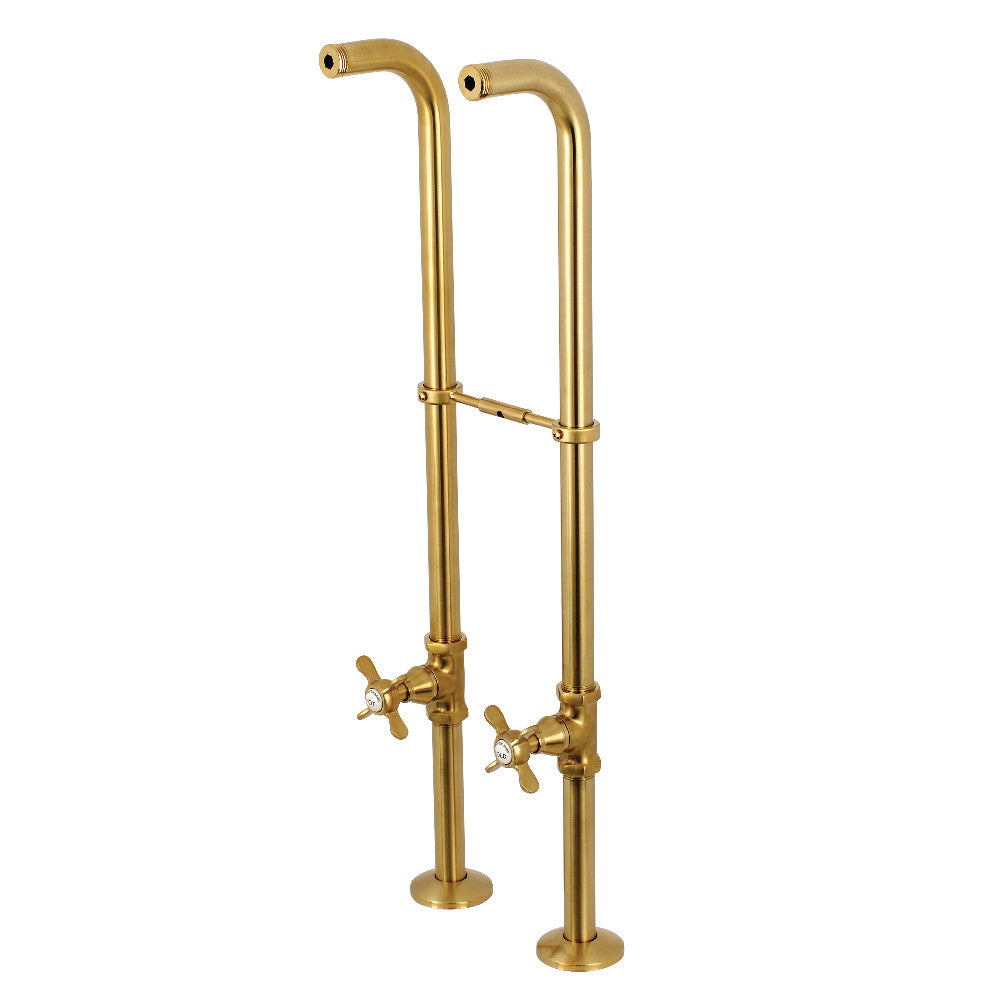 Kingston Brass CC266S7BEX Freestanding Supply Line Package, Brushed Brass - BNGBath