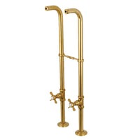 Thumbnail for Kingston Brass CC266S7BEX Freestanding Supply Line Package, Brushed Brass - BNGBath