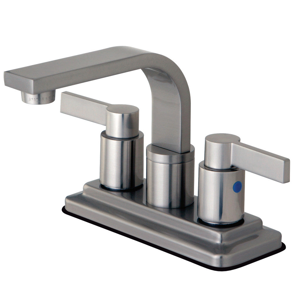Kingston Brass KB8468NDL NuvoFusion 4-Inch Centerset Bathroom Faucet, Brushed Nickel - BNGBath