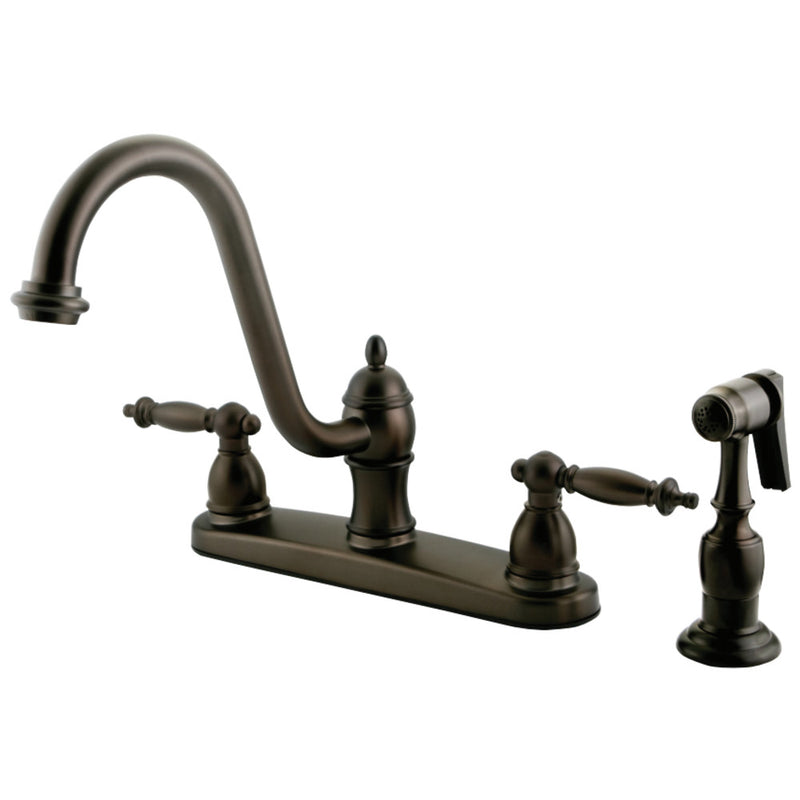 Kingston Brass KB3115TLBS Templeton Centerset Kitchen Faucet, Oil Rubbed Bronze - BNGBath