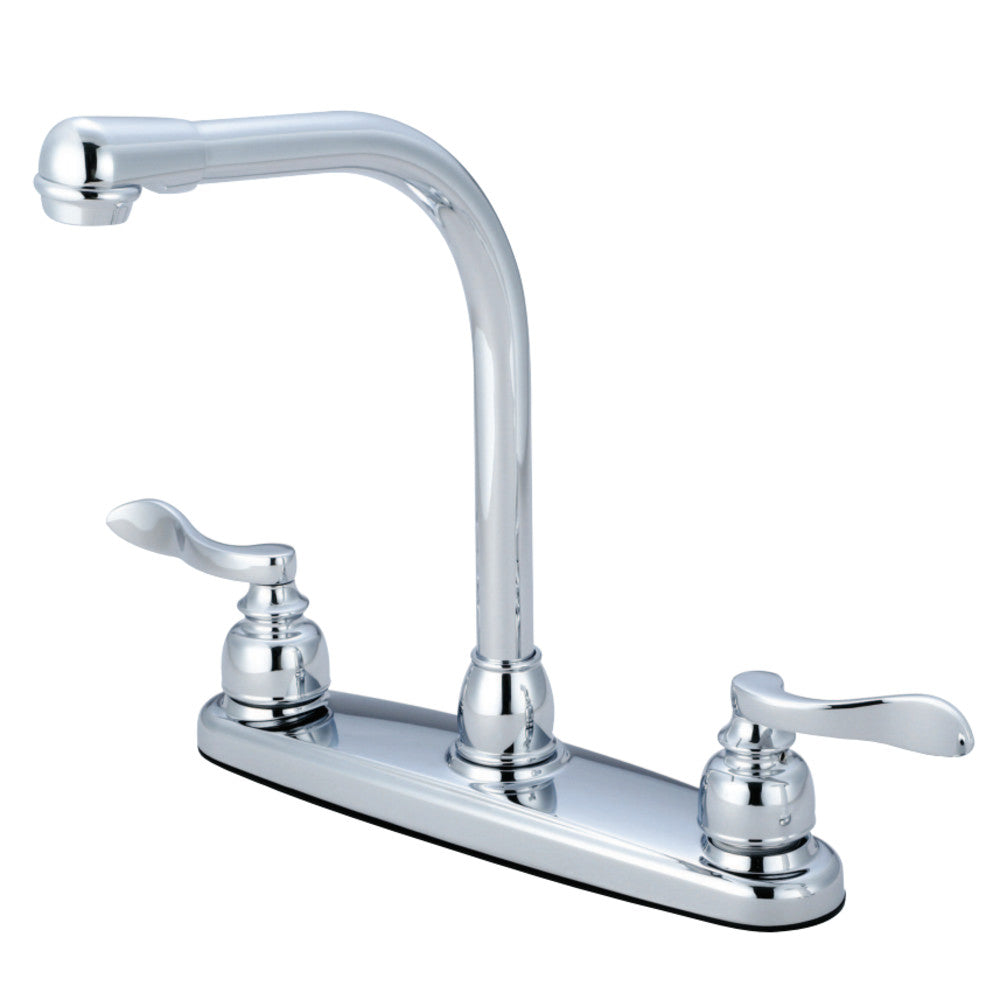 Kingston Brass KB8751NFLLS NuWave French Centerset Kitchen Faucet, Polished Chrome - BNGBath