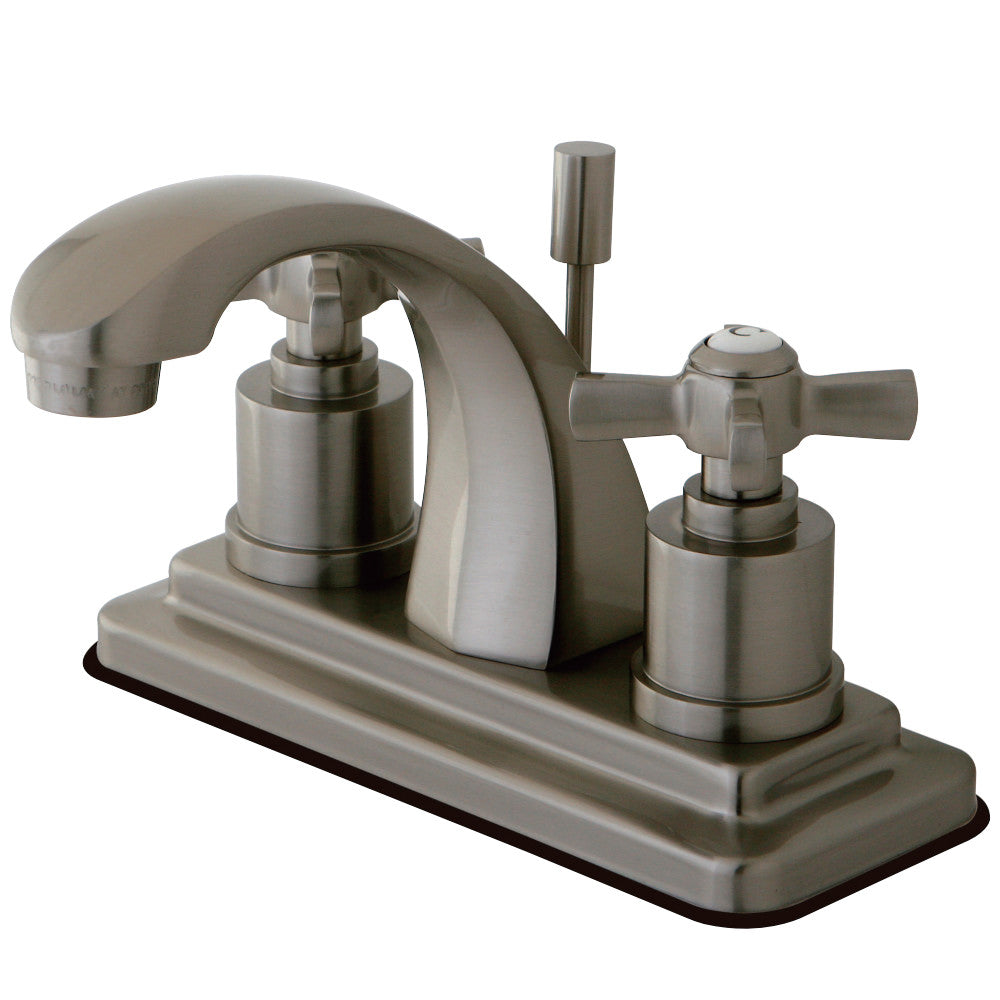 Kingston Brass KS4648ZX 4 in. Centerset Bathroom Faucet, Brushed Nickel - BNGBath