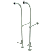 Thumbnail for Kingston Brass CC451ML Rigid Freestanding Tub Supplies with Stops, Polished Chrome - BNGBath