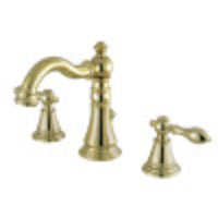 Thumbnail for Fauceture FSC1972AL English Classic Widespread Bathroom Faucet, Polished Brass - BNGBath