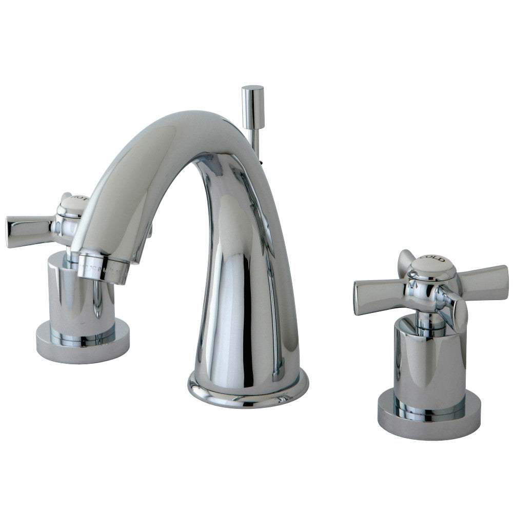 Kingston Brass KS2961ZX 8 in. Widespread Bathroom Faucet, Polished Chrome - BNGBath