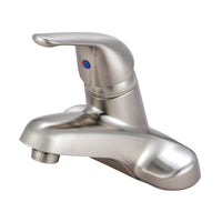 Thumbnail for Kingston Brass KB548LP Single-Handle 4 in. Centerset Bathroom Faucet, Brushed Nickel - BNGBath