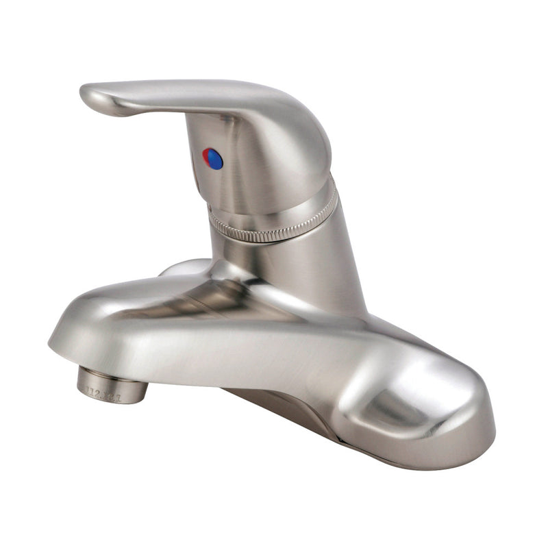Kingston Brass KB548LP Single-Handle 4 in. Centerset Bathroom Faucet, Brushed Nickel - BNGBath